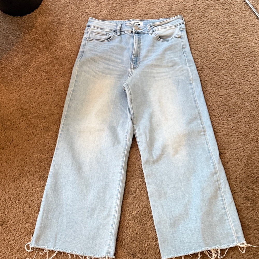 Just Black Light Wash Wide-Leg Jeans